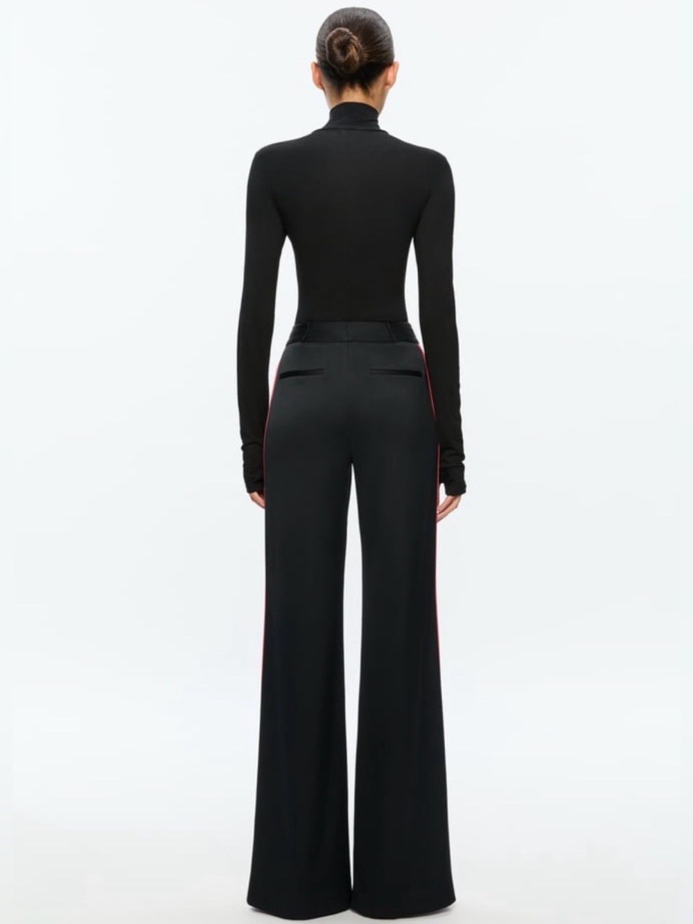 NWT Alice + Olivia X Tom Wesselmann Delaina Long Sleeve Turtleneck Top. Size XL - Picture 8 of 15